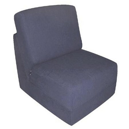 Fun Furnishings Navy Micro Suede Teen Chair 50234